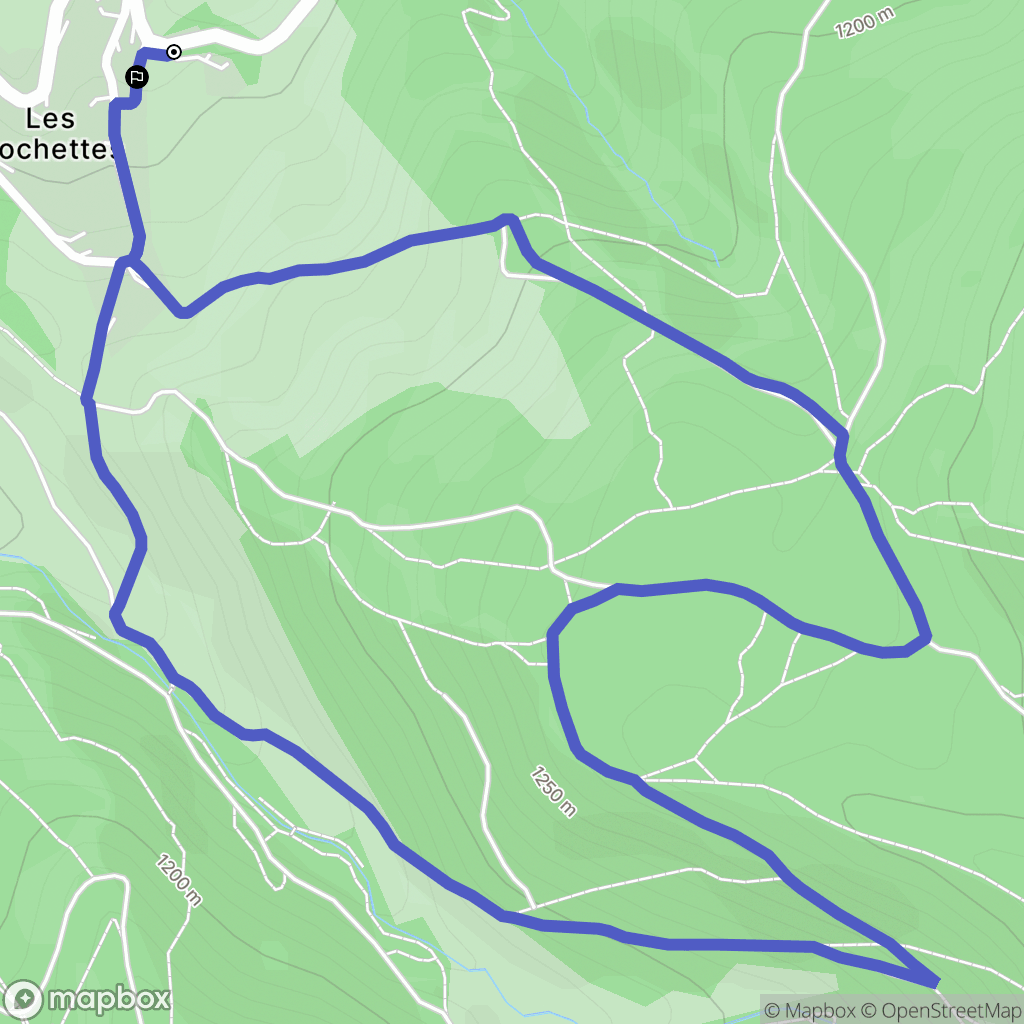 Villard-de-Lans : carte du parcours de randonnée - France