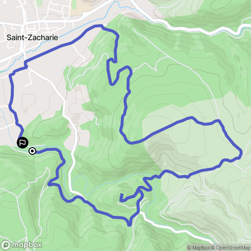 Saint-Zacharie: routekaart voor buitenactiviteiten - France