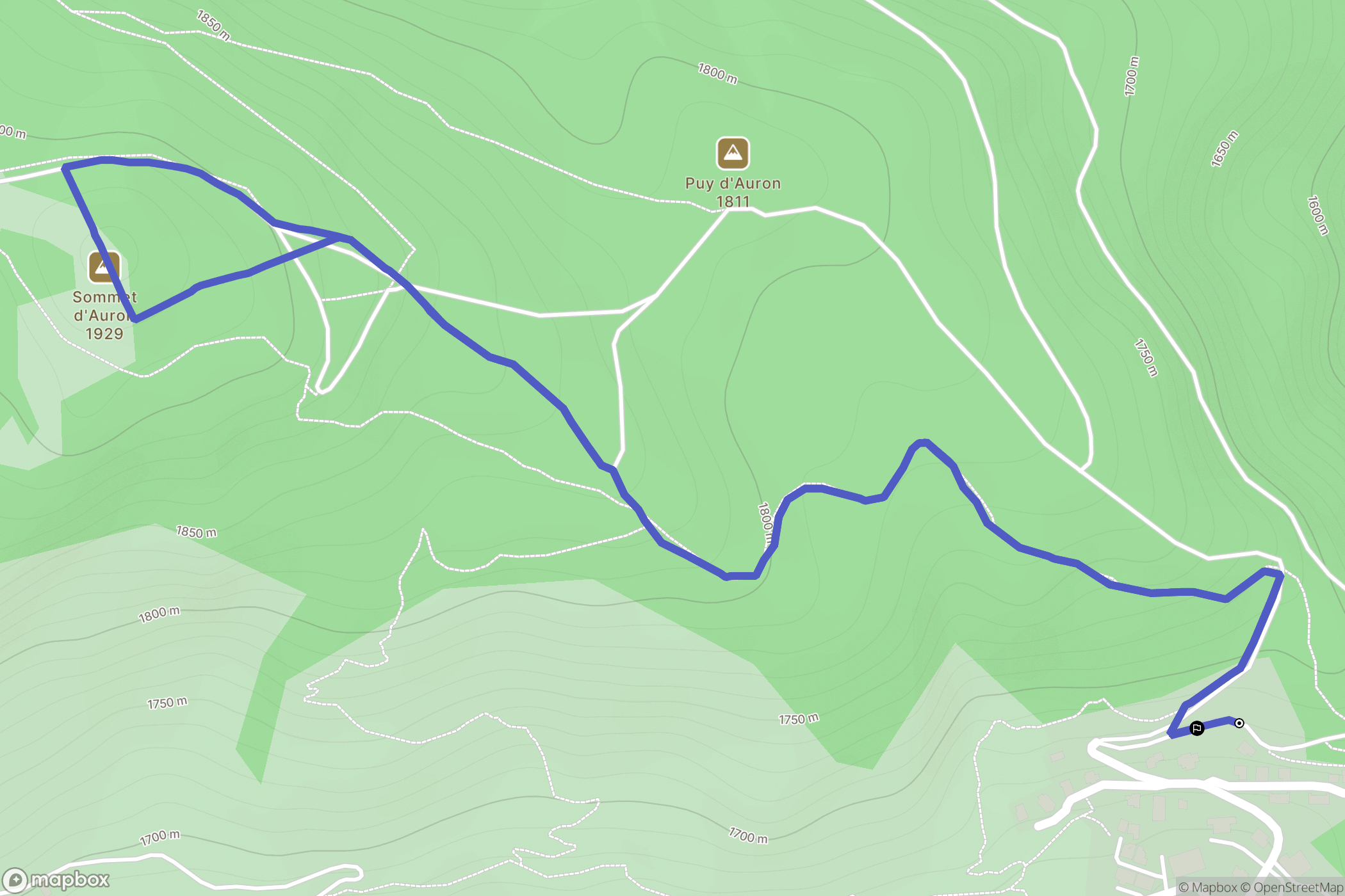 Auron: routekaart voor buitenactiviteiten - France