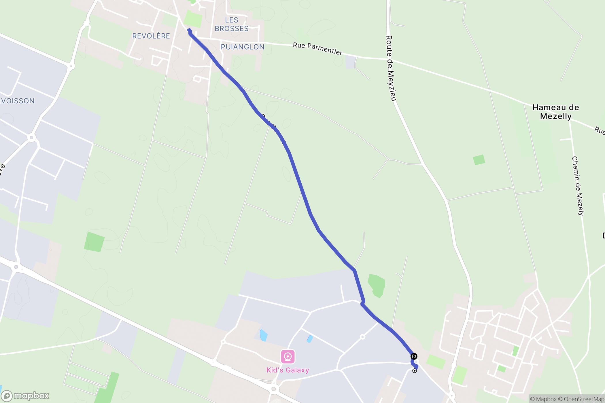 Saint-Bonnet-de-Mure : carte du parcours de randonnée - France