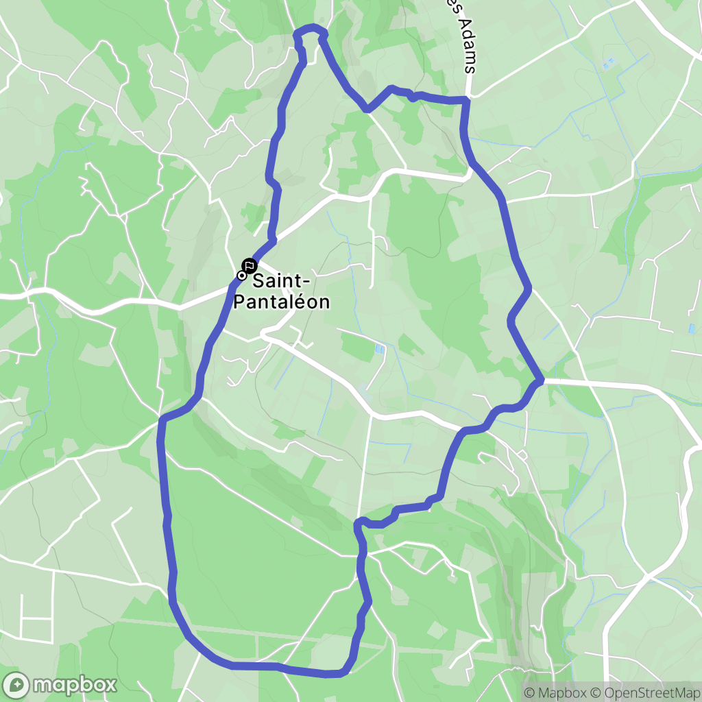 Gordes : carte du parcours de randonnée - France