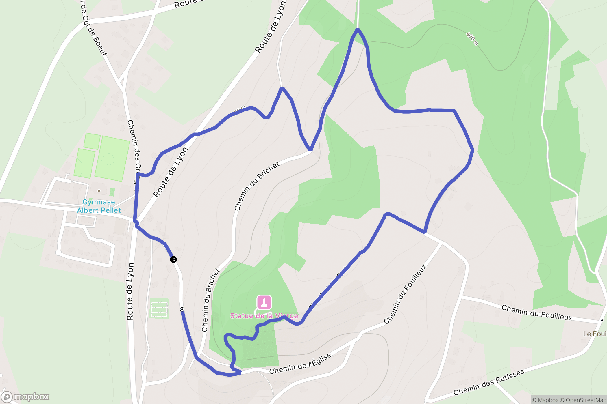 Beauvoir-de-Marc : carte du parcours de randonnée - France