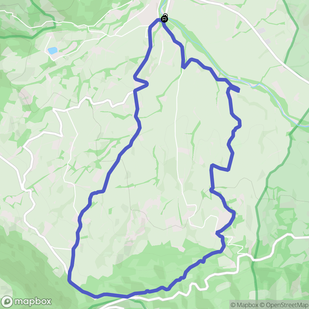 Sainte-Jalle : carte du parcours de randonnée - France