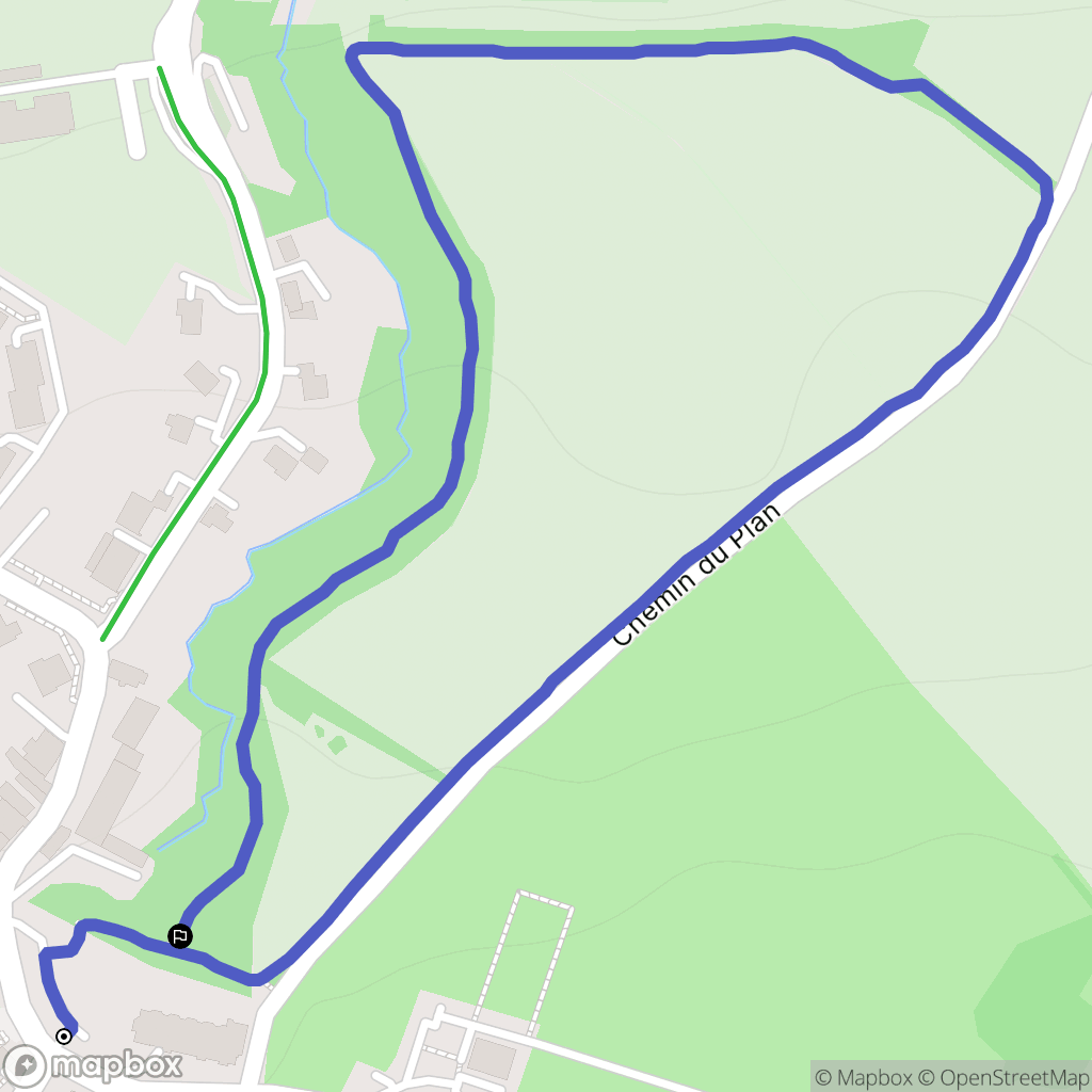 Archamps : carte du parcours de randonnée - France