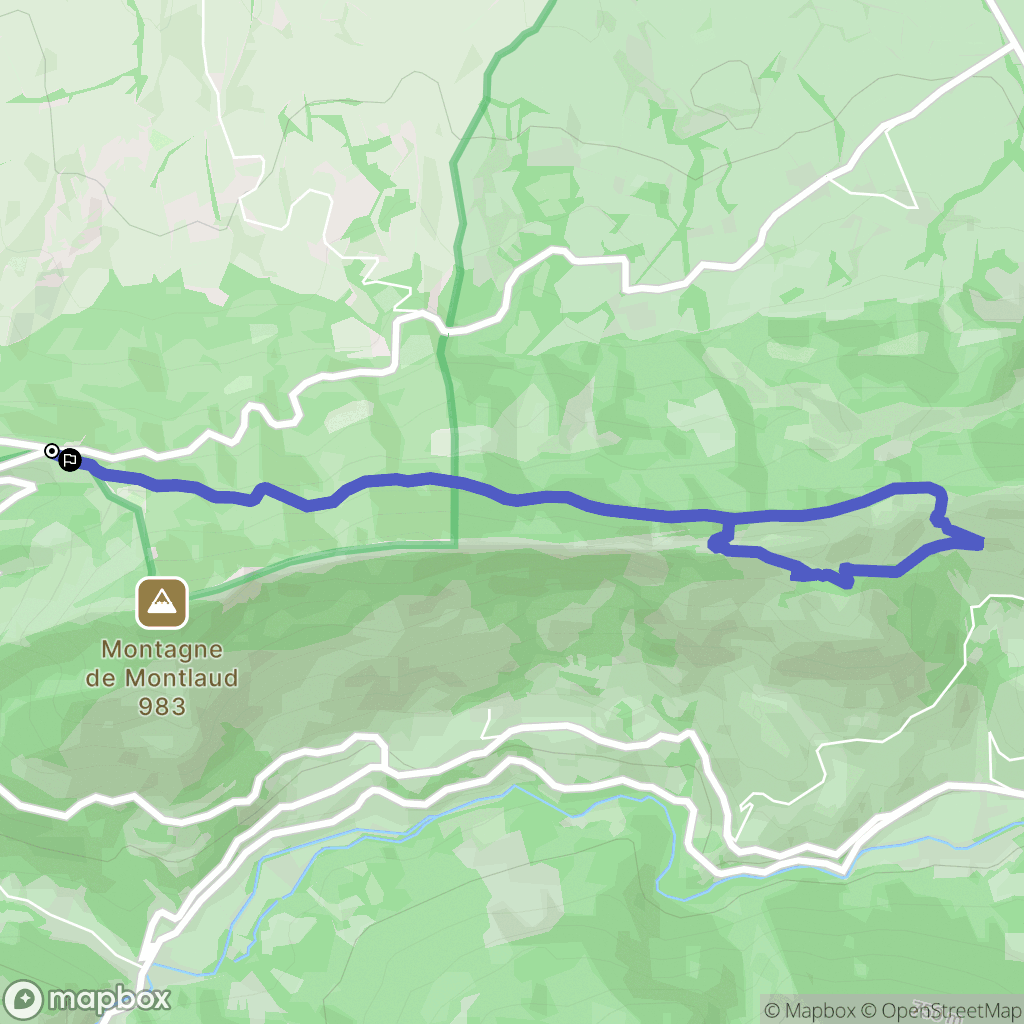 Sainte-Jalle : carte du parcours de randonnée - France