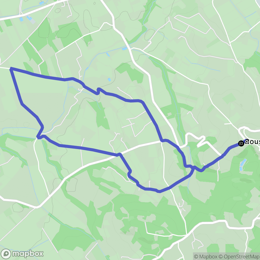 Roussillon : carte du parcours de randonnée - France