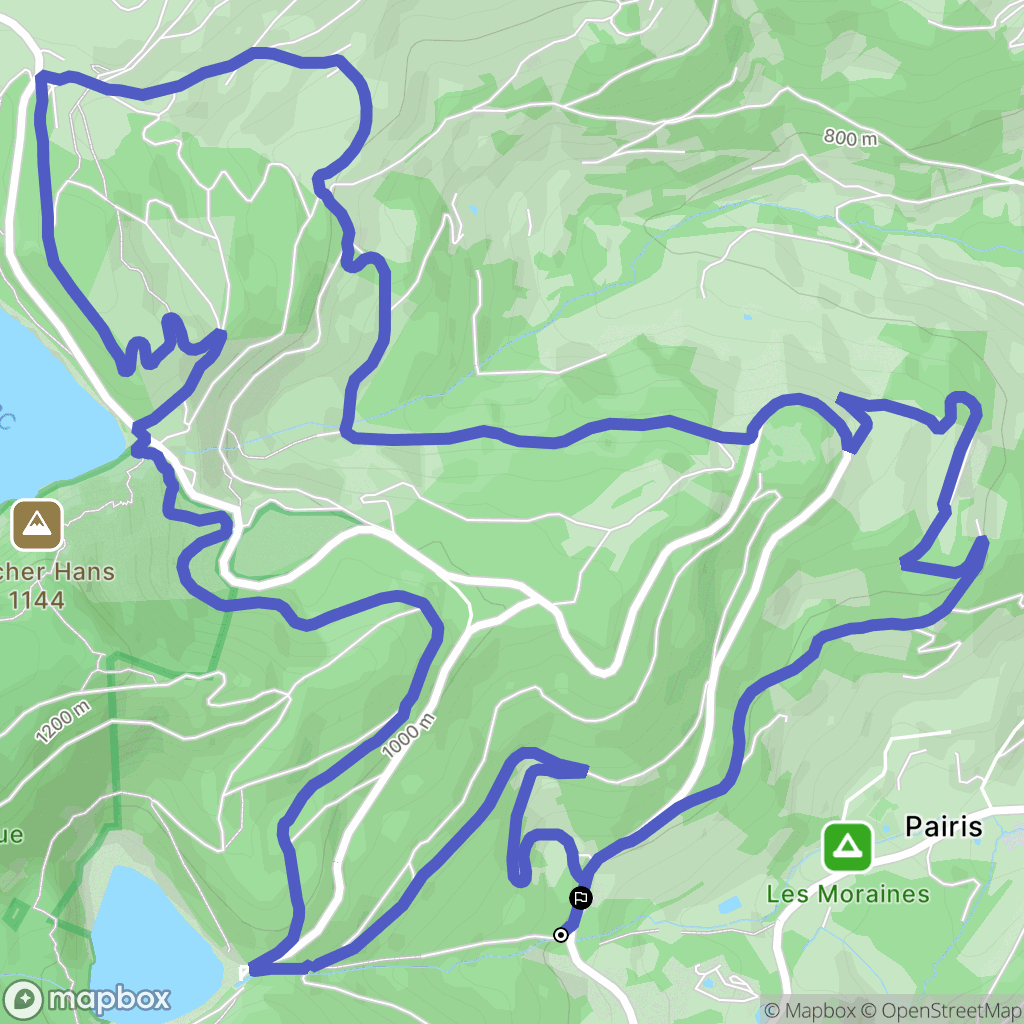Orbey : carte du parcours de randonnée - France