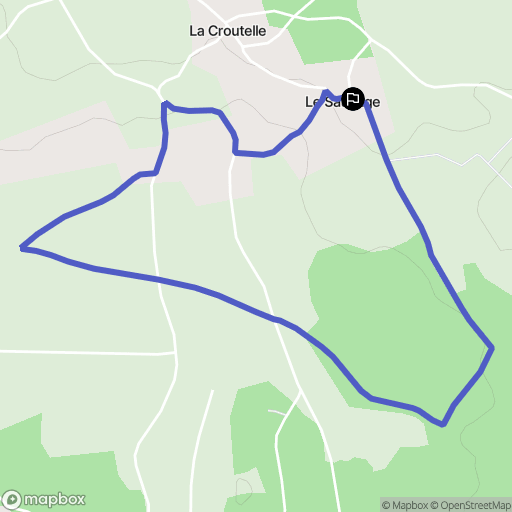 Lorigné : carte du parcours de randonnée - France