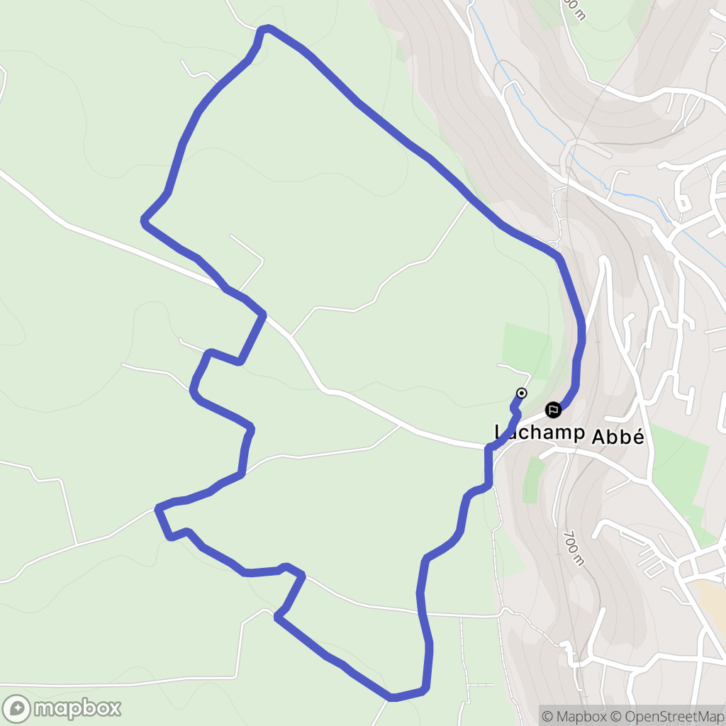 Marvejols : carte du parcours de randonnée - France