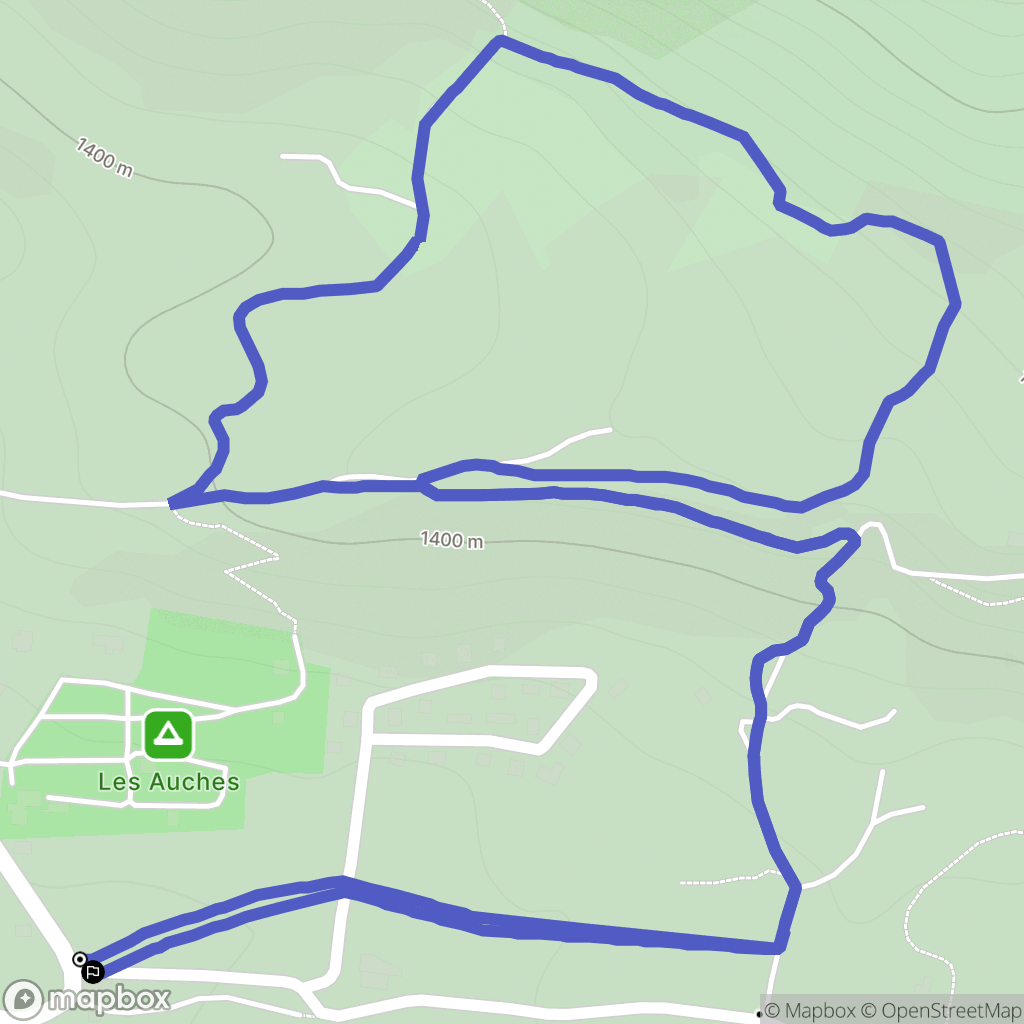 Ancelle : carte du parcours de randonnée - France
