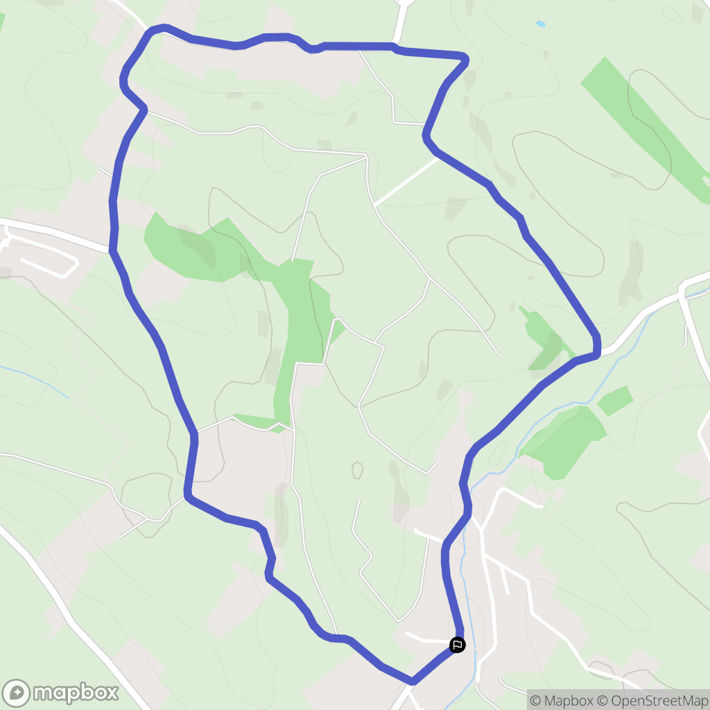 Verfeil : carte du parcours de randonnée - France