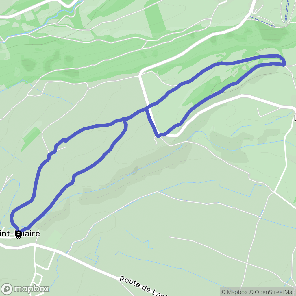 Ancelle : carte du parcours de randonnée - France