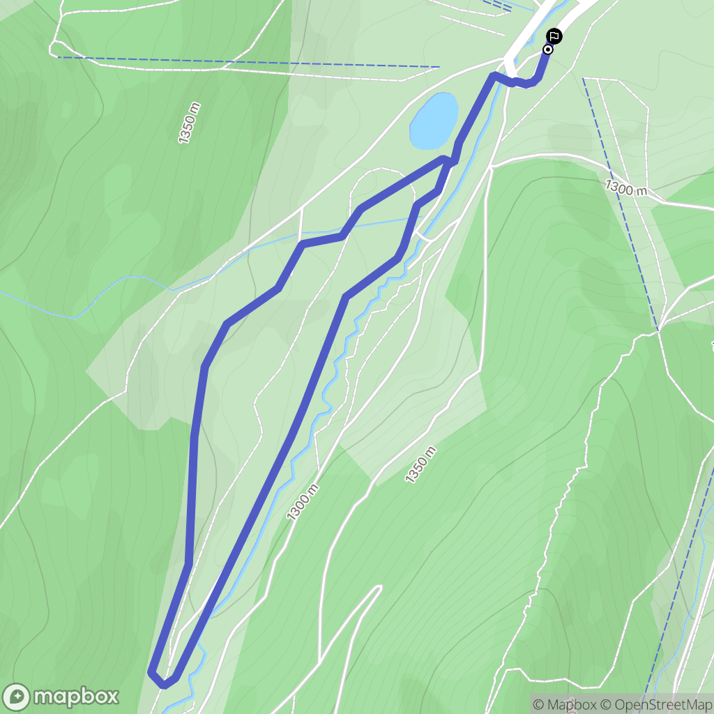 Gresse-en-Vercors : carte du parcours de randonnée - France