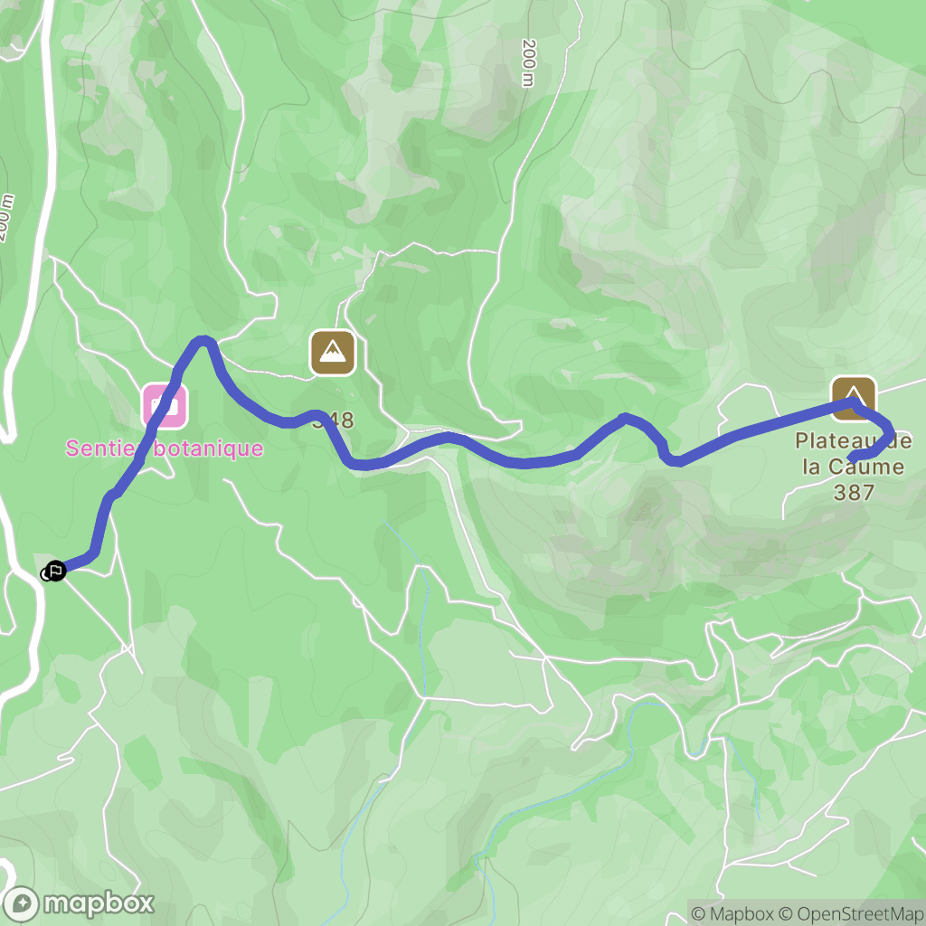 Saint-Rémy-de-Provence : carte du parcours de randonnée - France