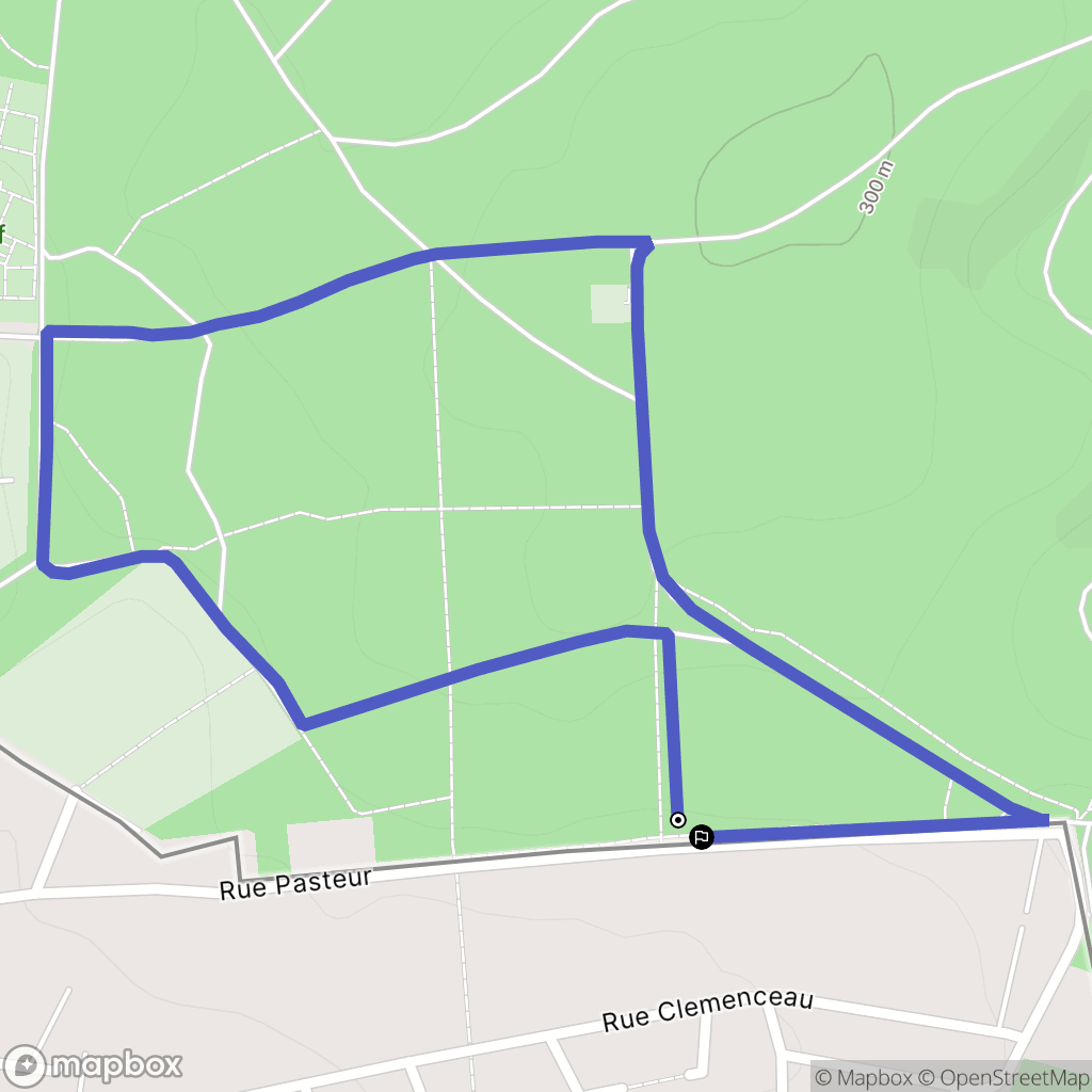 Schœneck : carte du parcours de randonnée - France
