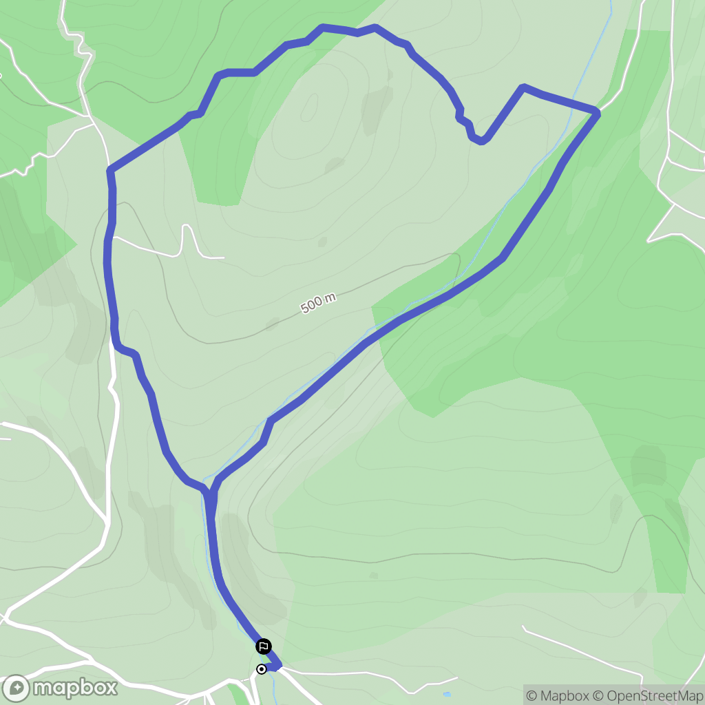 Reillanne : carte du parcours de randonnée - France