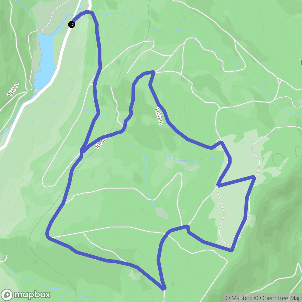 La Bresse : carte du parcours de randonnée - France