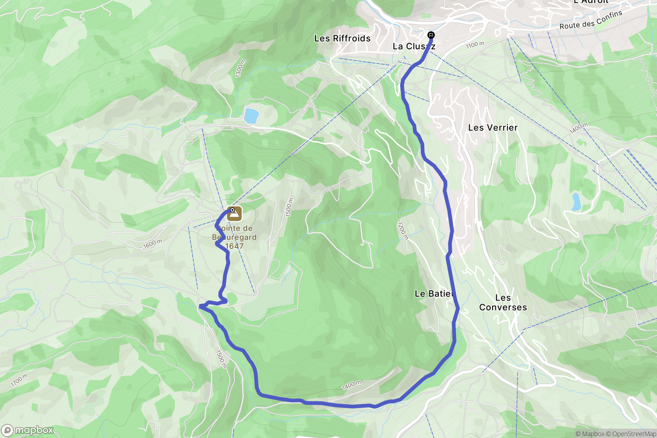 La Clusaz: routekaart voor buitenactiviteiten - France