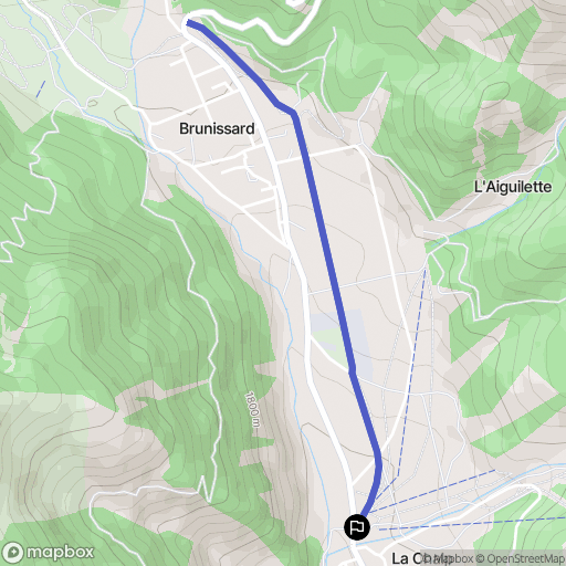 Arvieux : carte du parcours de randonnée - France