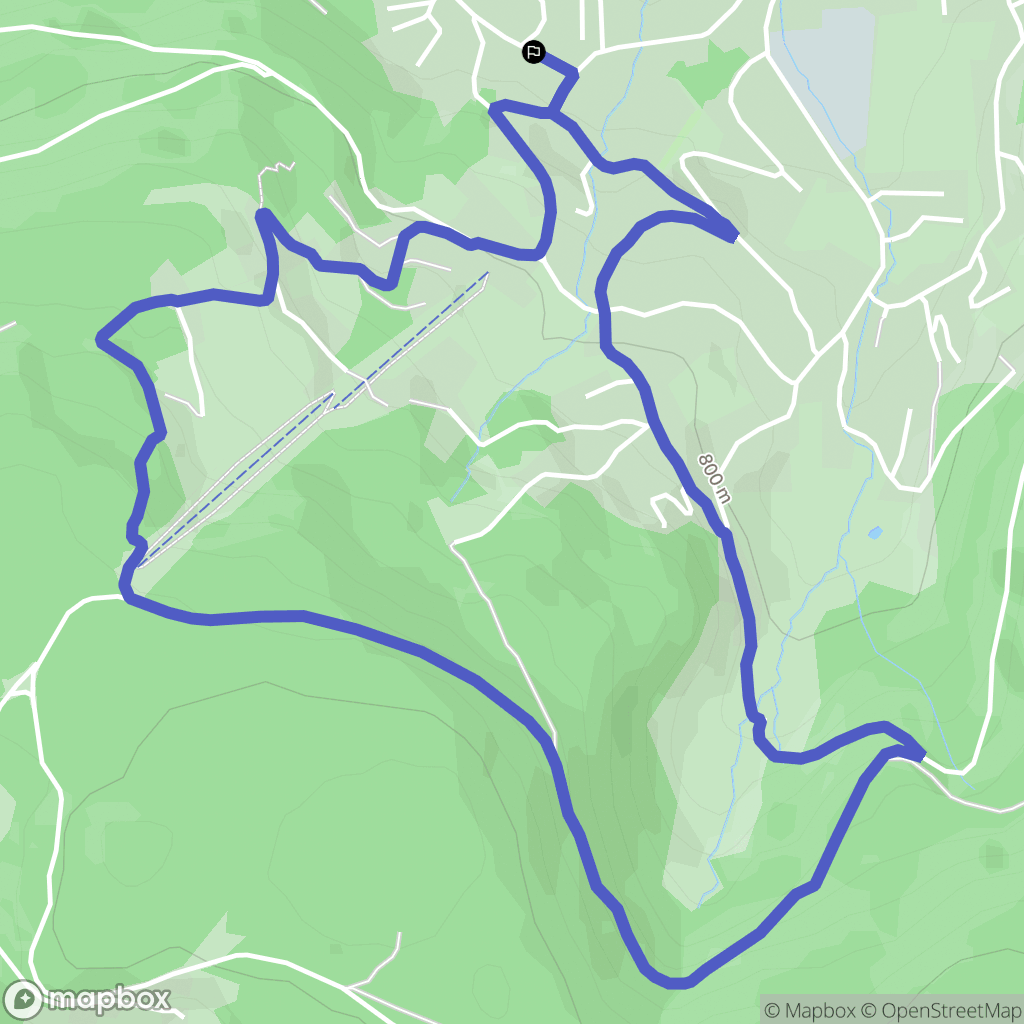 Xonrupt-Longemer : carte du parcours de randonnée - France