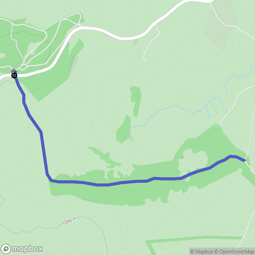 Nasbinals : carte du parcours de randonnée - France