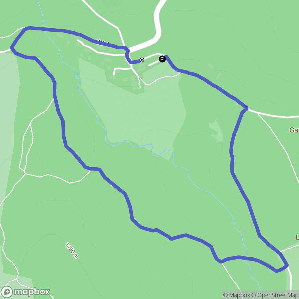 Pont-de-Montvert-Sud-Mont-Lozère : carte du parcours de randonnée - France