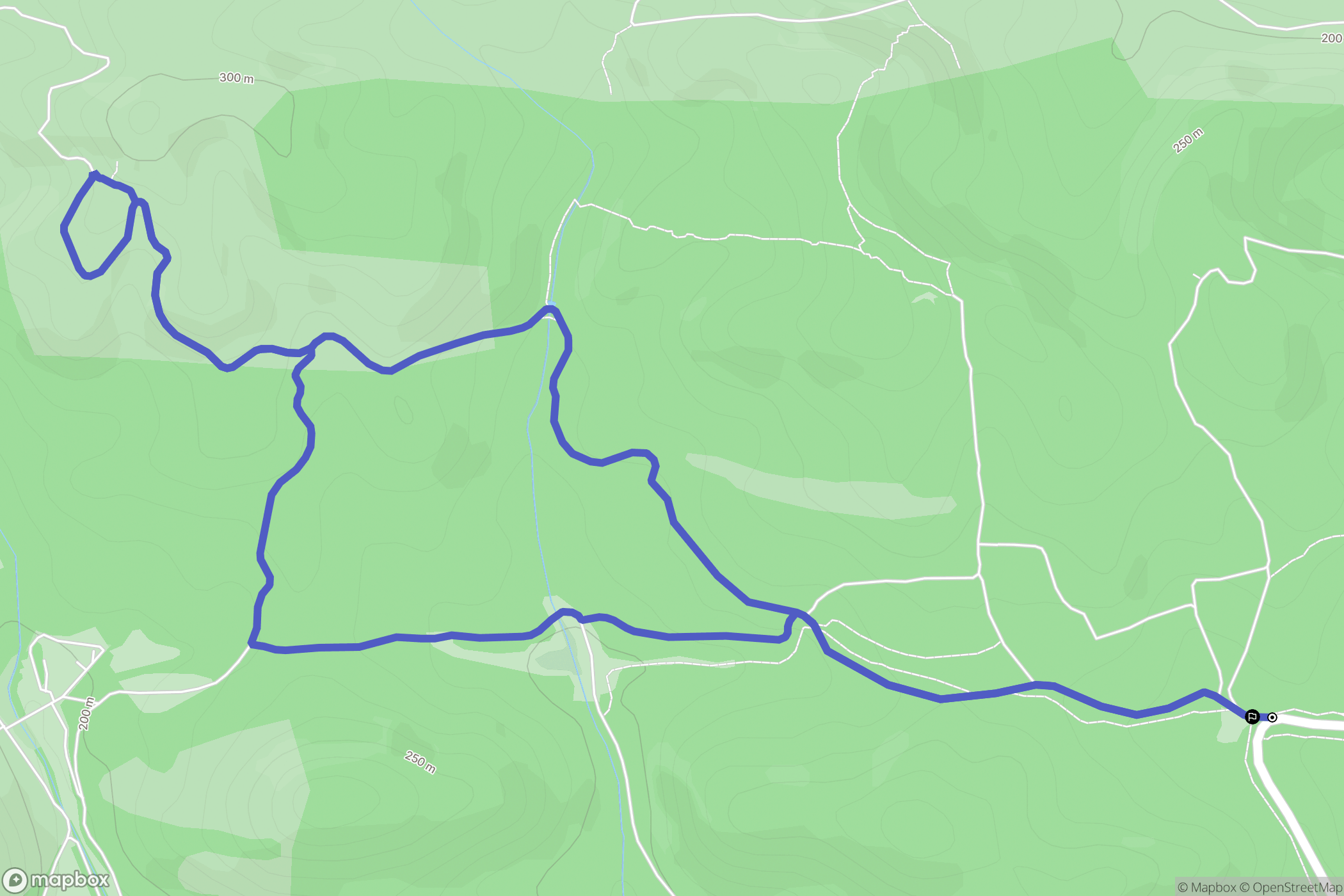Saint Rémy de Provence : carte du parcours de randonnée - France