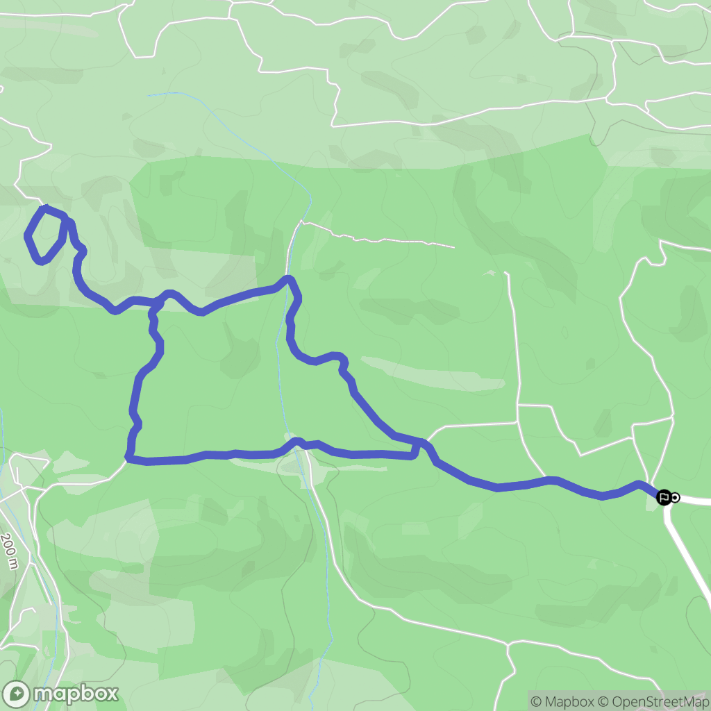 Saint Rémy de Provence : carte du parcours de randonnée - France