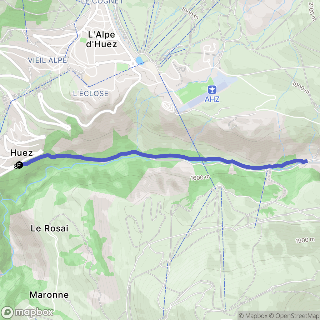 Huez: routekaart voor buitenactiviteiten - France
