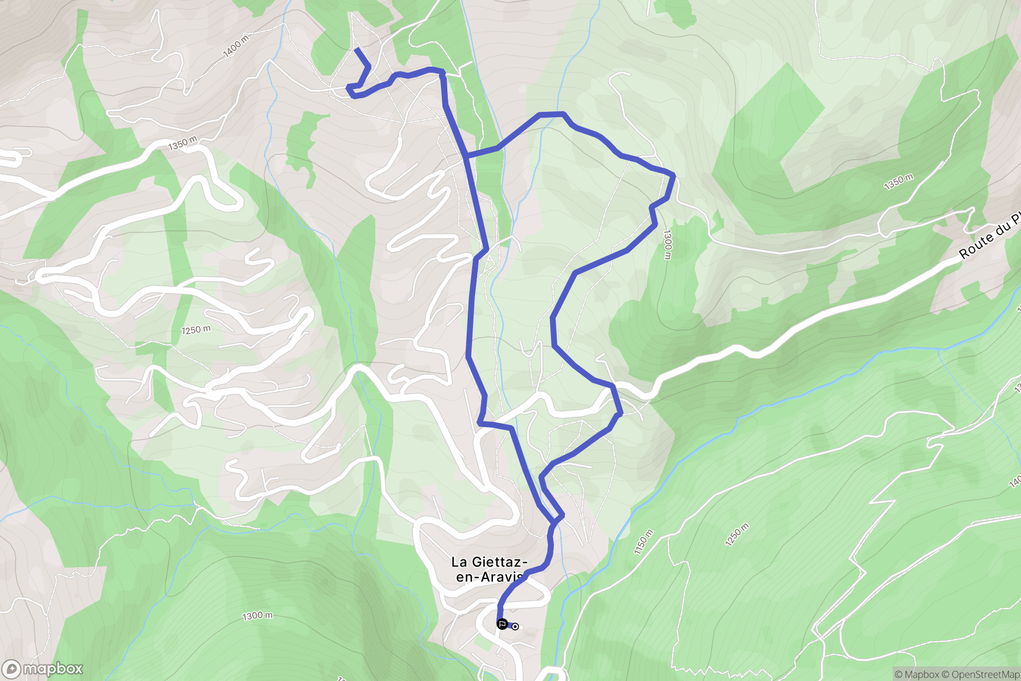 La Giettaz: routekaart voor buitenactiviteiten - France