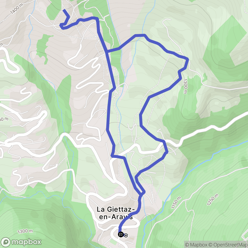 La Giettaz: routekaart voor buitenactiviteiten - France