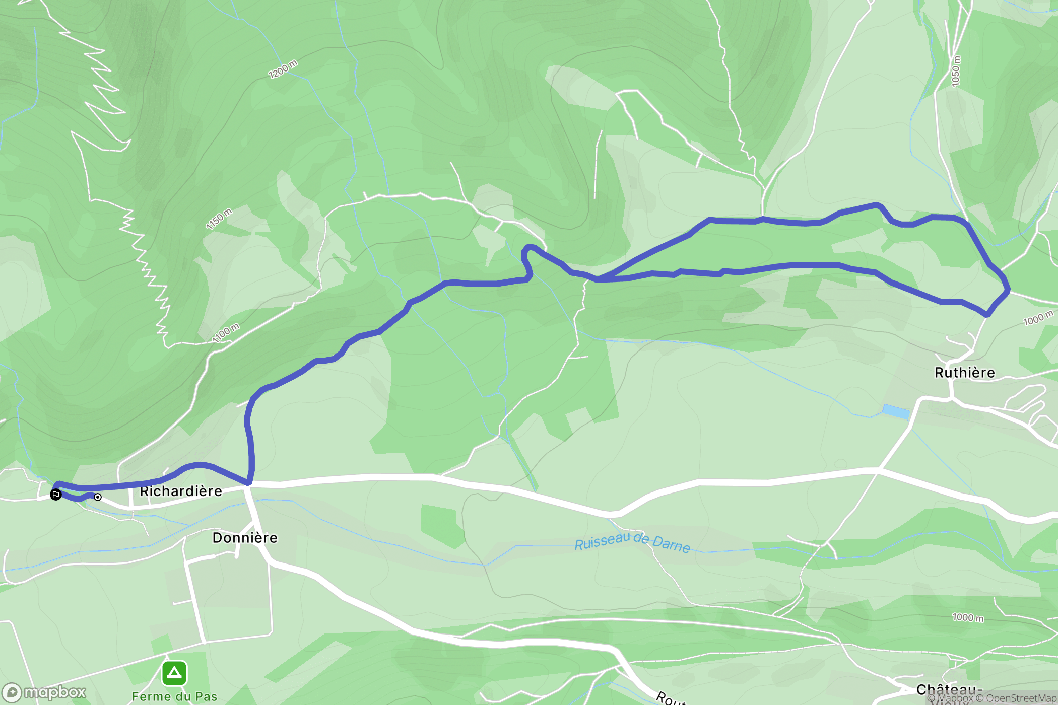 Chichilianne : carte du parcours de randonnée - France