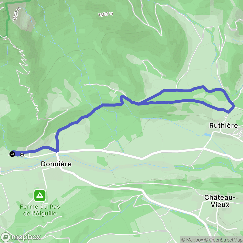 Chichilianne : carte du parcours de randonnée - France