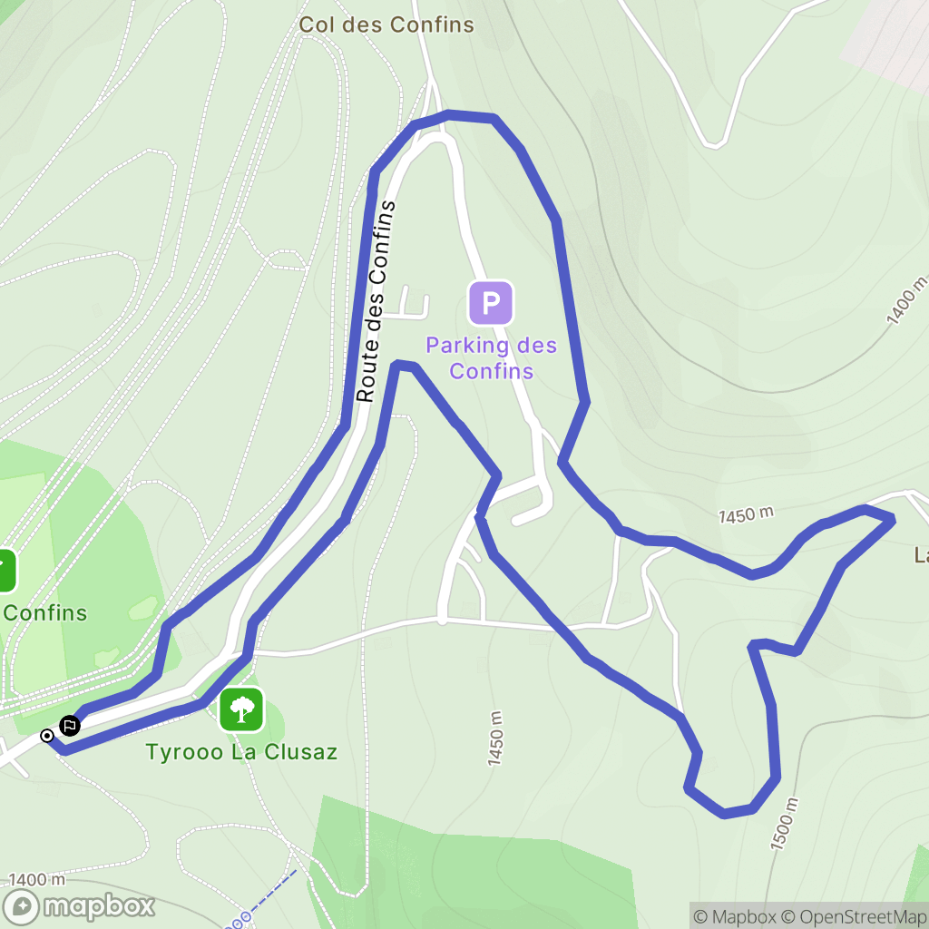 La Clusaz: routekaart voor buitenactiviteiten - France