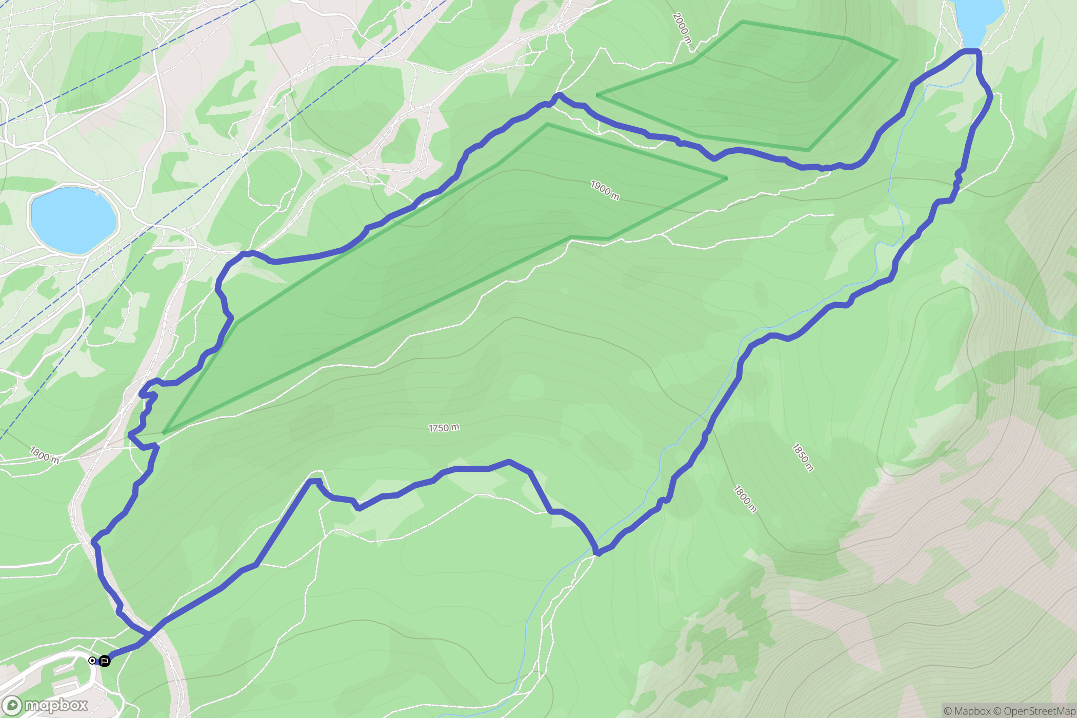 Chamrousse: routekaart voor buitenactiviteiten - France
