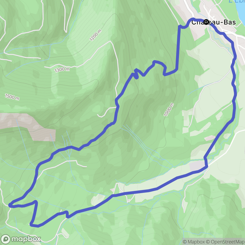 Tréminis : carte du parcours de randonnée - France