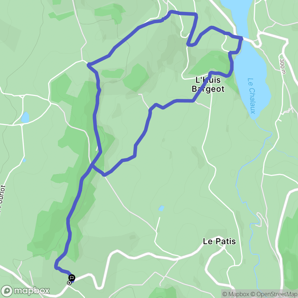 Saint-Martin-du-Puy : carte du parcours de randonnée - France