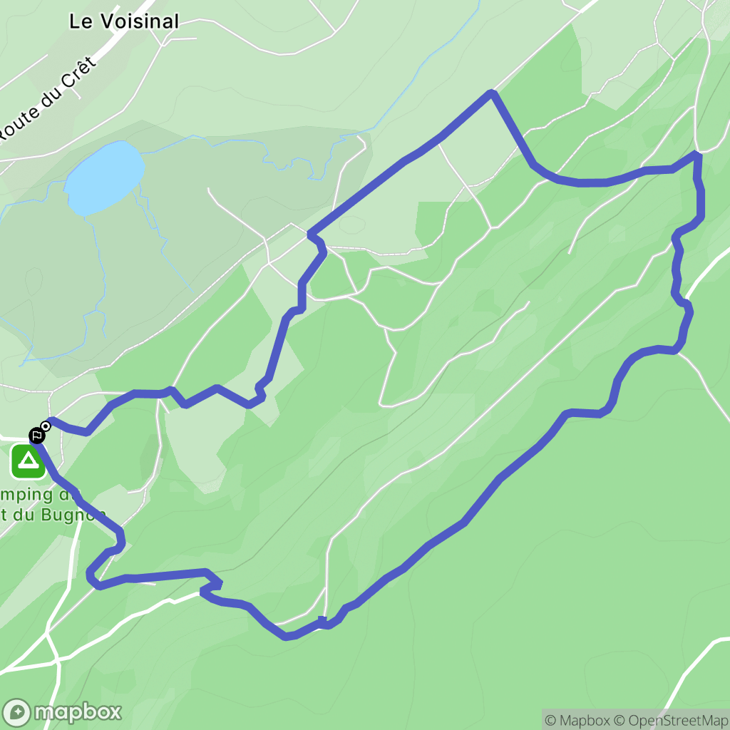 Lac-des-Rouges-Truites : carte du parcours de randonnée - France