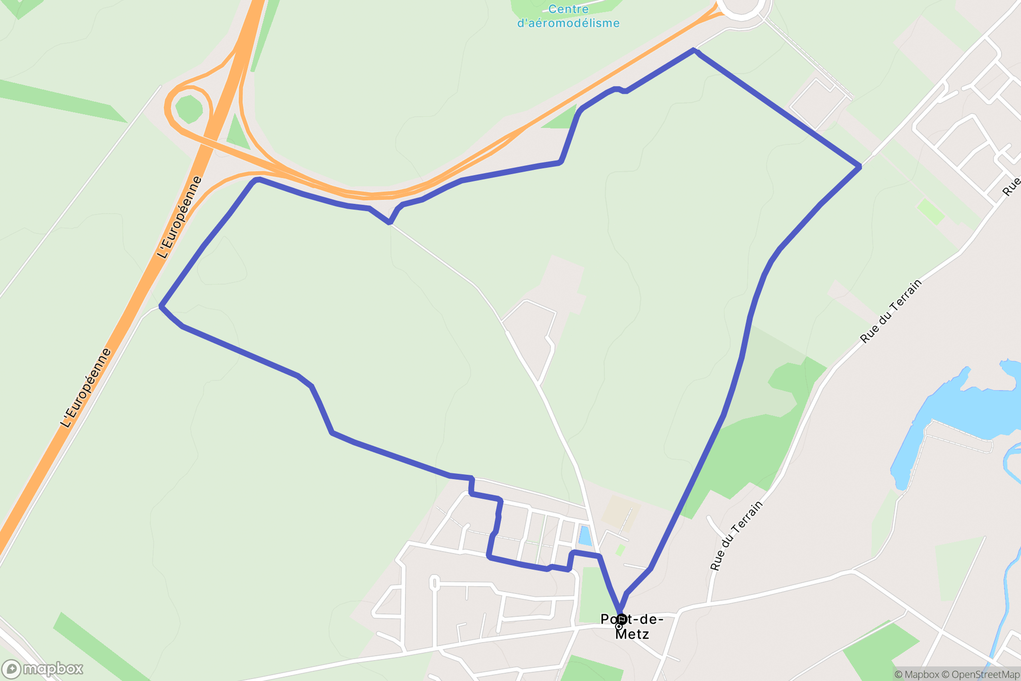 Pont-de-Metz : carte du parcours de randonnée - France