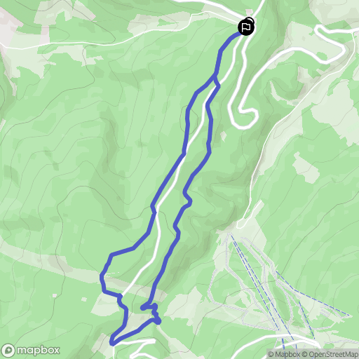 Plainfaing : carte du parcours de randonnée - France