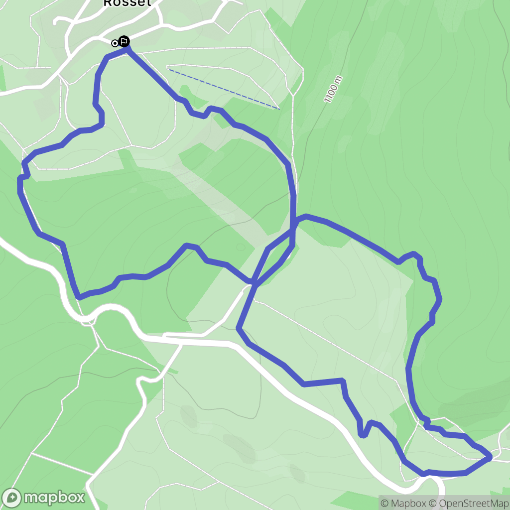 Longchaumois : carte du parcours de randonnée - France