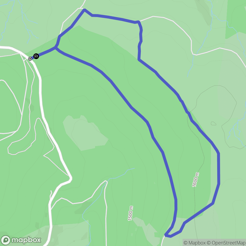 Pont-de-Montvert-Sud-Mont-Lozère : carte du parcours de randonnée - France