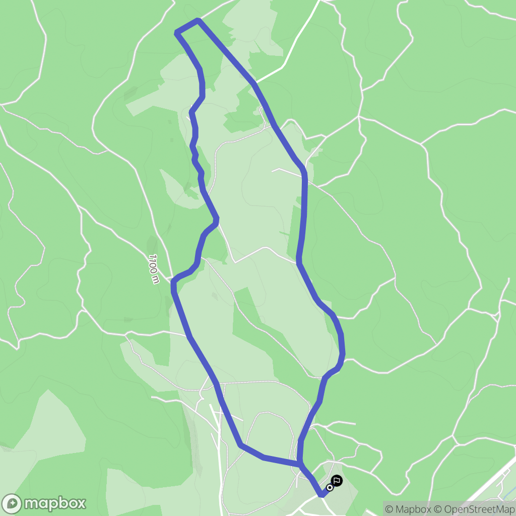 Chapelle-des-Bois : carte du parcours de randonnée - France