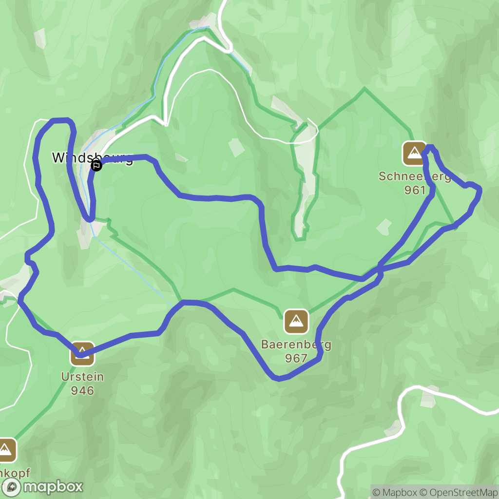Wangenbourg-Engenthal : carte du parcours de randonnée - France