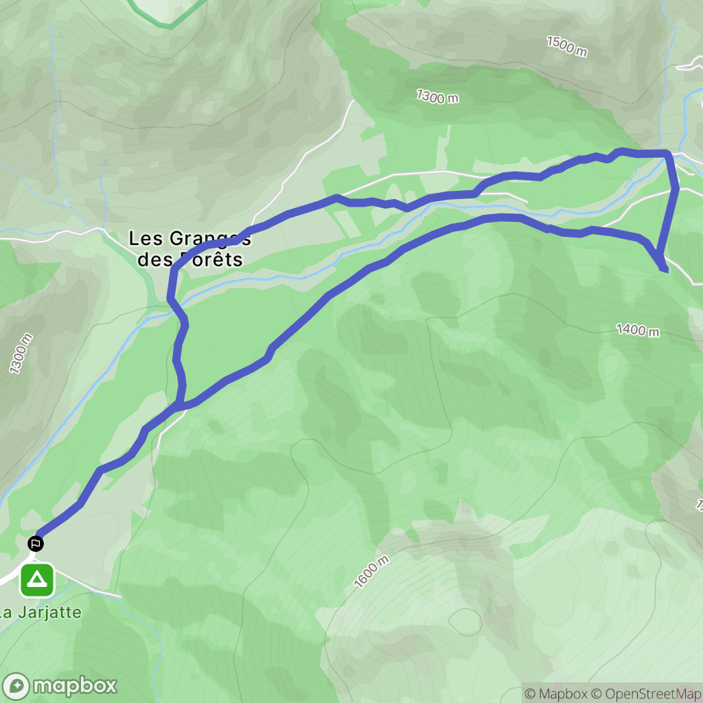 Lus-la-Croix-Haute : carte du parcours de randonnée - France