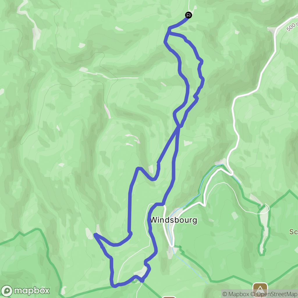 Dabo : carte du parcours de randonnée - France