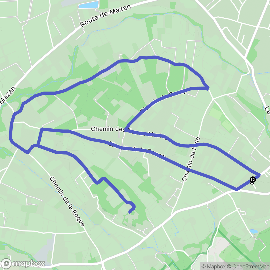 Saint-Didier : carte du parcours de randonnée - France