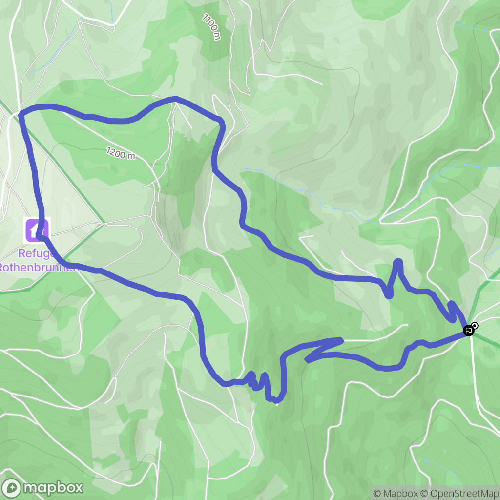 Wasserbourg : carte du parcours de randonnée - France