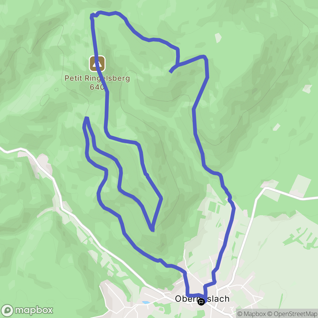 Oberhaslach : carte du parcours de randonnée - France