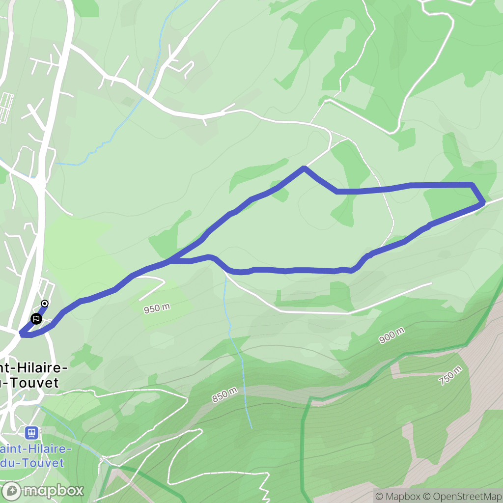 Plateau-des-Petites-Roches : carte du parcours de randonnée - France
